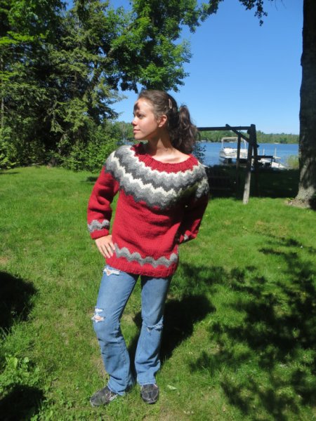 Wool and Alpaca Icelandic sweater/ $190.00/ Etsy